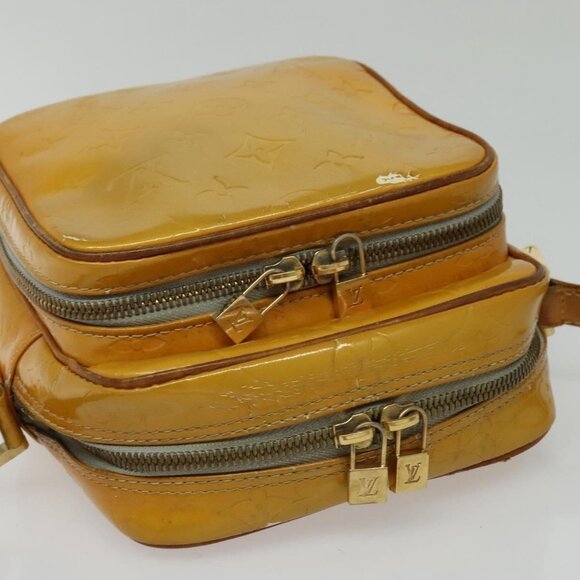 Authentic LOUIS VUITTON Monogram Vernis Wooster Shoulder Bag Gris M91036 LV - Picture 13 of 16